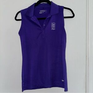 BOGO Purple Nike Golf sleeveless polo TPC Sawgrass small